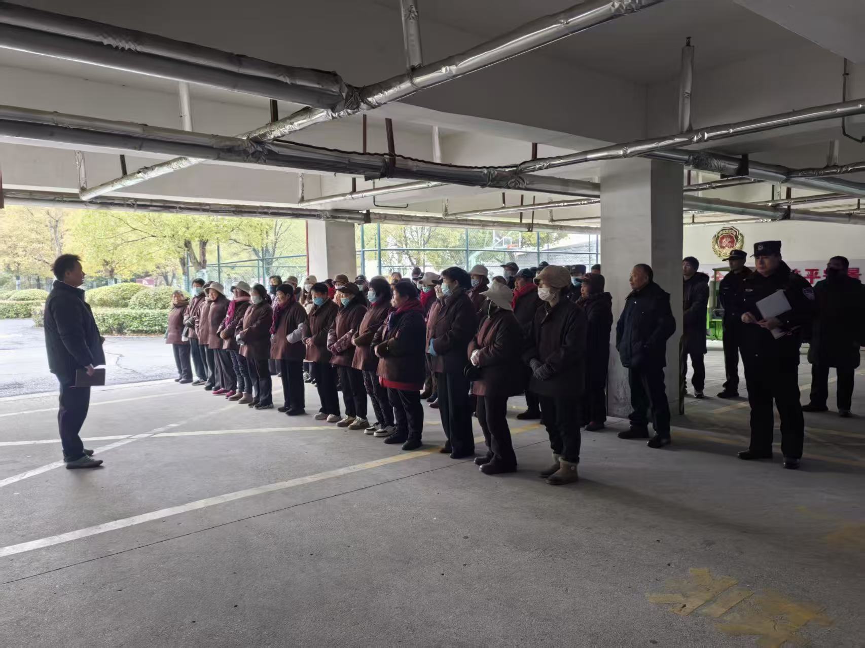 项王故里景区开展保安保洁服务专项培训(图1)